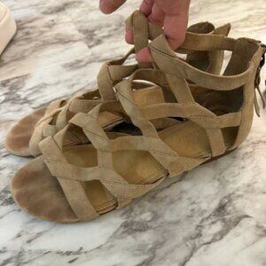 Suade ankle strappy sandle